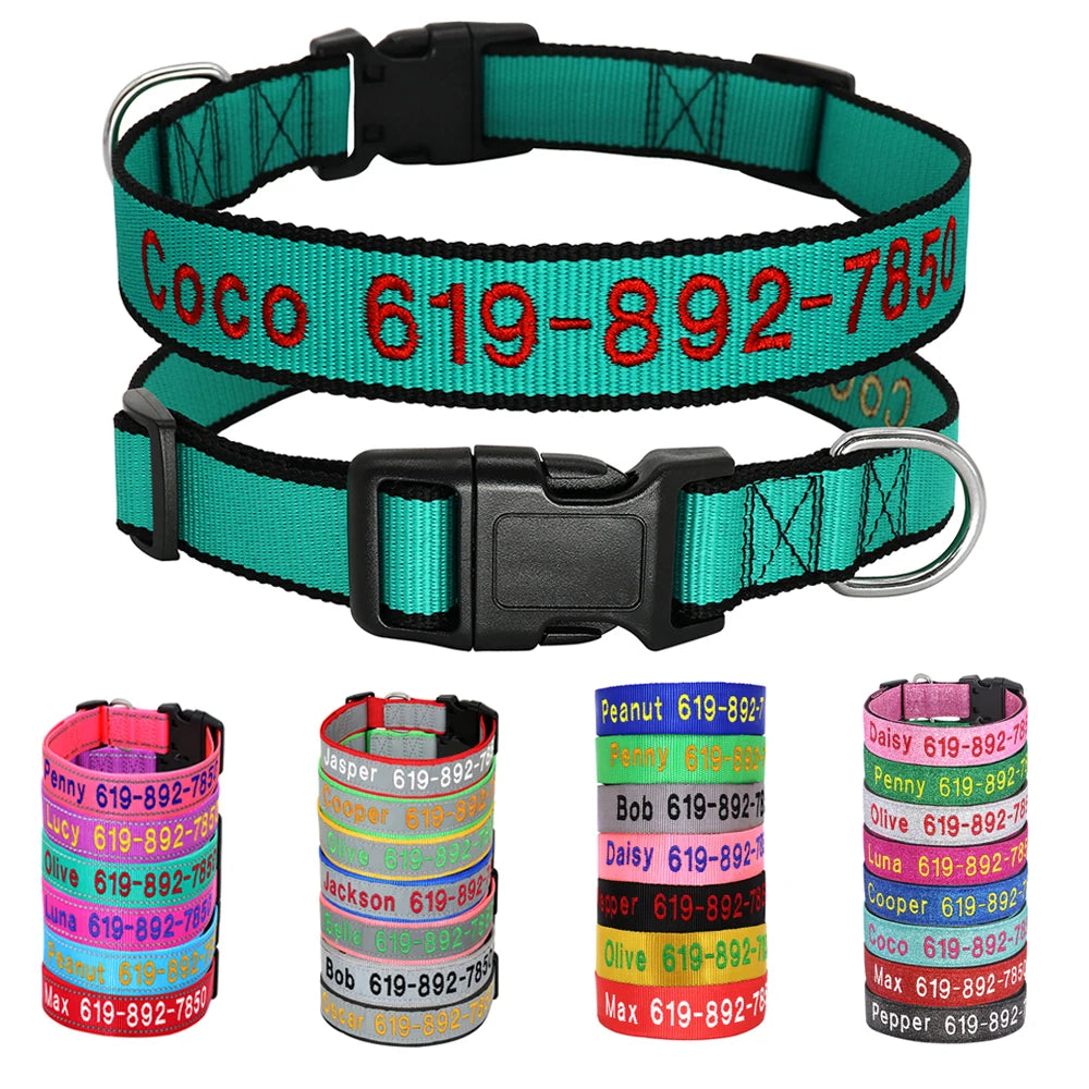 Zoomies Custom Collar — handgeborduurde halsband met naam — afbeelding 1